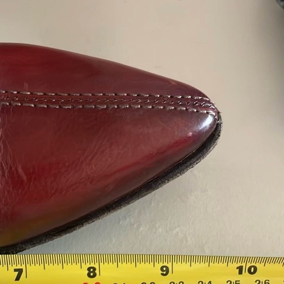 A.S.98 Women's Burgundy Leather Heels - Picture 8 of 8